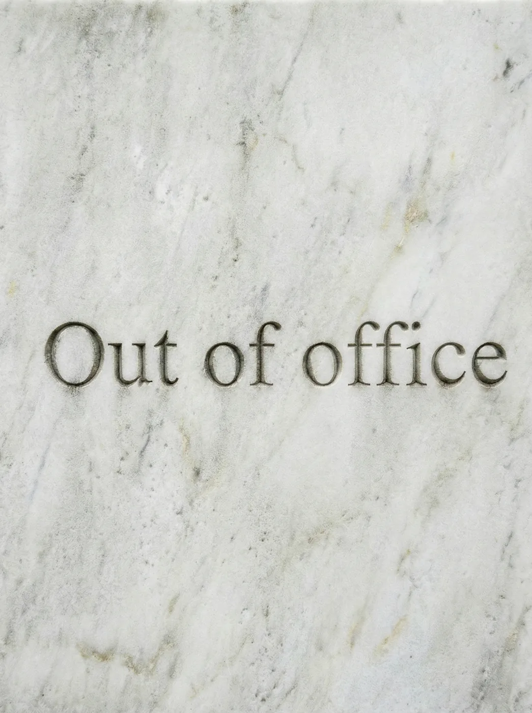 Out of office typography